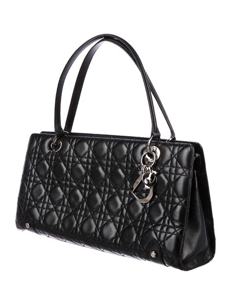 dior black quilted bag|christian dior quilted bag.